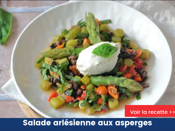 Salade arlésienne aux asperges